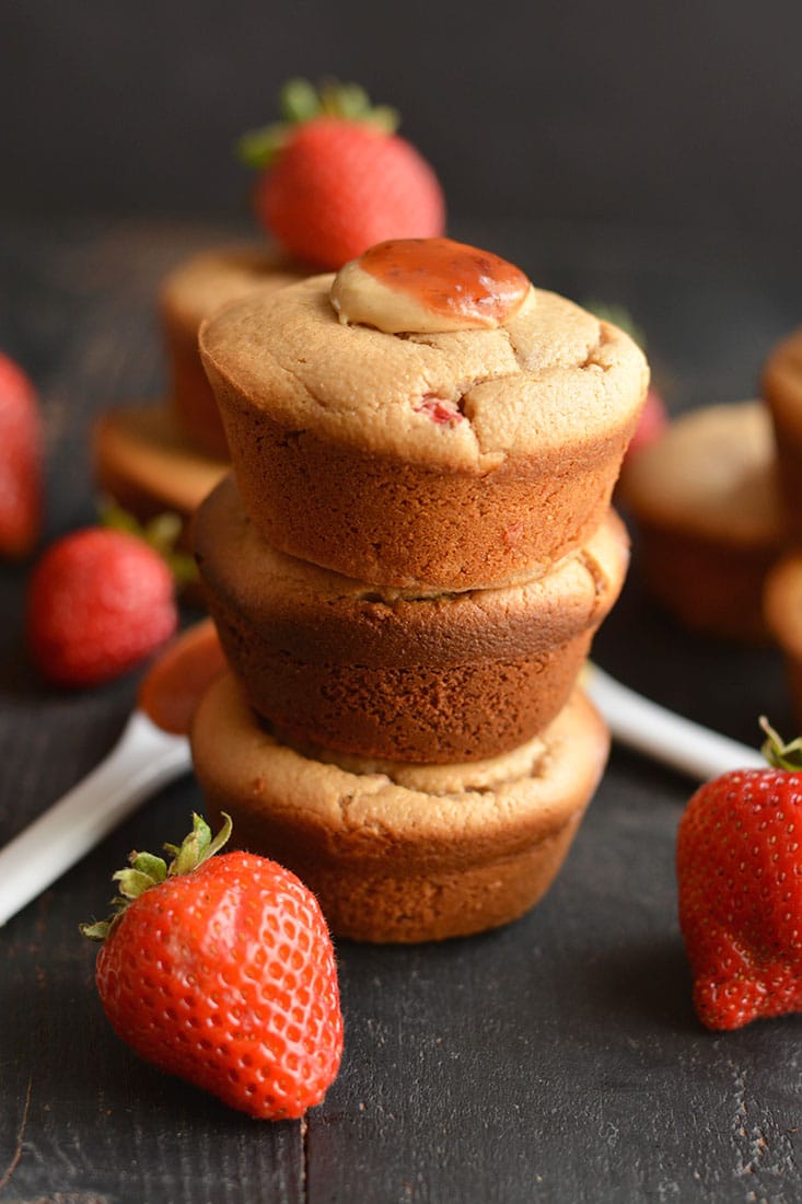 Healthy Peanut Butter Jelly Muffins Gf Low Cal Skinny