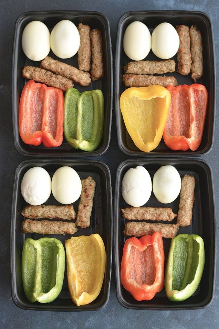 Meal Prep Breakfast PRO Bowls {Paleo, GF, Low Carb} - Skinny Fitalicious®