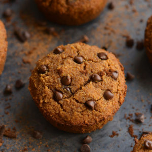 Paleo Almond Flour Pumpkin Muffins spiced with fall flavors and lightly sweetened. These muffins are soft, fluffy, quick to make and delicious! Make a batch for the week and setup yourself up with a healthy treat!