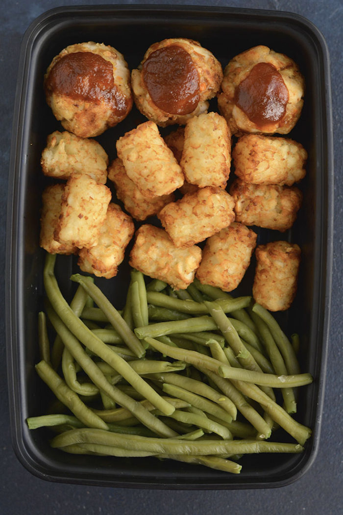 Meal Prep BBQ Meatballs in Muffin Tins {Paleo, GF, Low Cal} Skinny