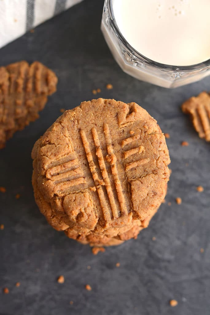 Low Carb Peanut Butter Cookies {Low Calorie, GF} Skinny Fitalicious