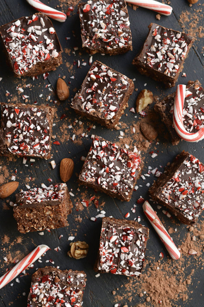Raw Peppermint Brownies {Vegan, Paleo, GF} Skinny Fitalicious®