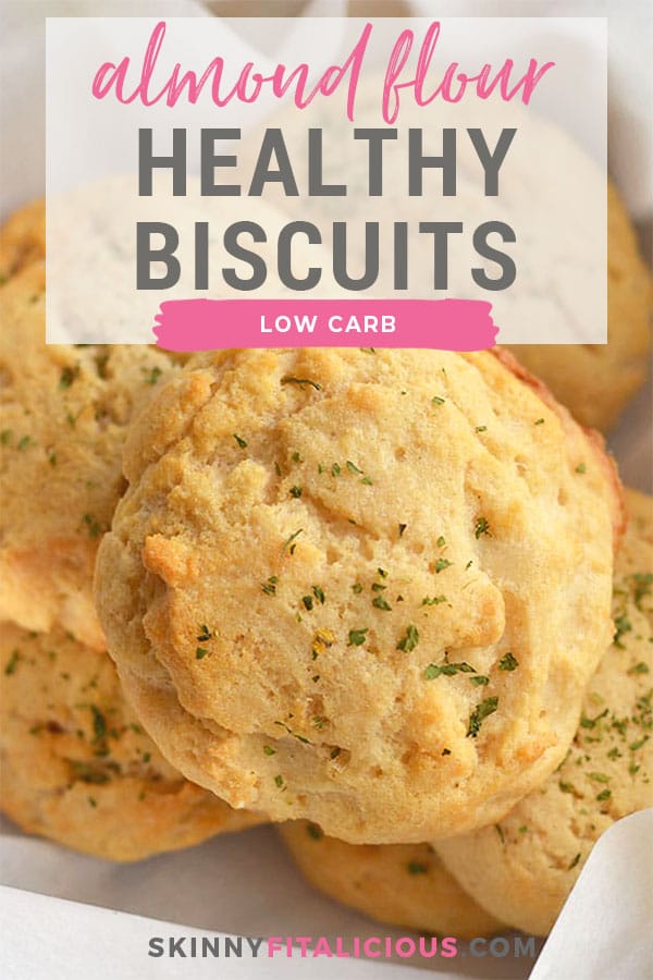 Homemade Almond Flour Biscuits! These gluten, yeast & diary free biscuits are quick to make, ready in 30 minutes and packed with healthy ingredients. Light, fluffy, EASY, delicious and crowd pleasing!
