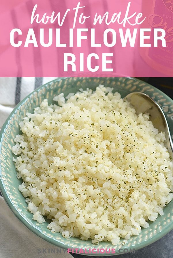 Cauliflower rice is a low carb dish you can add to any meal or swap in heavier dishes. Clients and readers frequently ask me how to make cauliflower rice. In this post, I'll share with you what cauliflower rice is and two ways to make it.