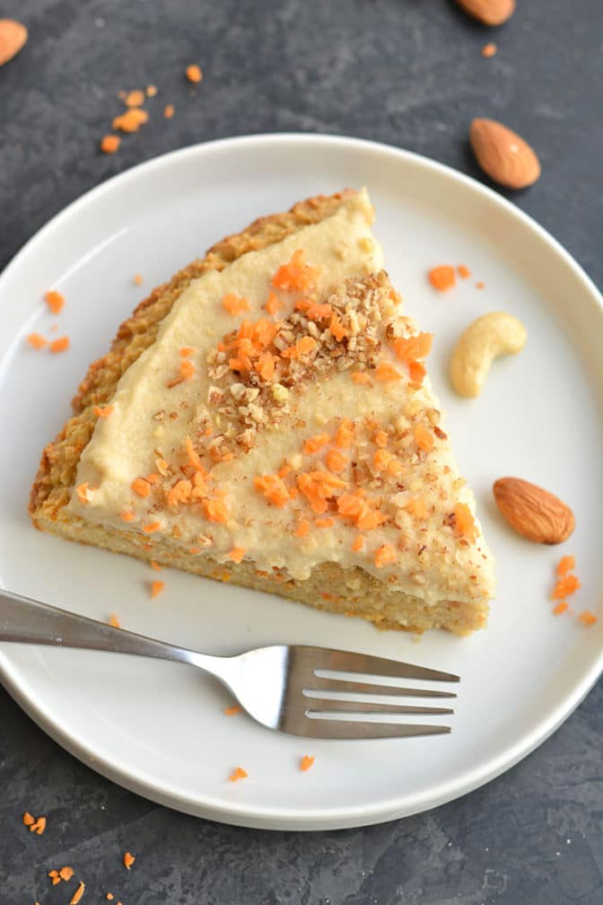 Almond Flour Carrot Cake {Paleo, Vegan} Skinny Fitalicious®