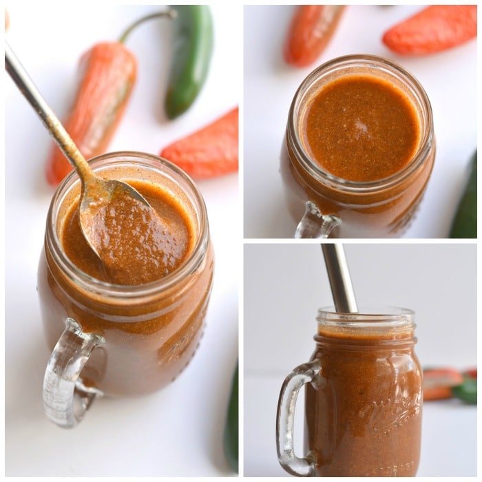Healthy Enchilada Sauce {GF, Low Cal, Paleo, Vegan} Skinny Fitalicious®