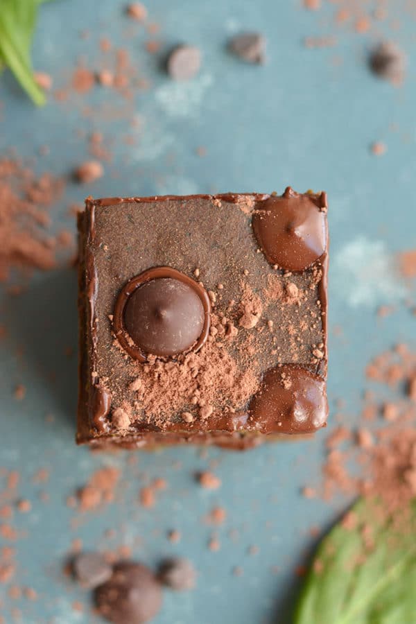 Sneaky Spinach Brownies {GF, Low Cal} Skinny Fitalicious®