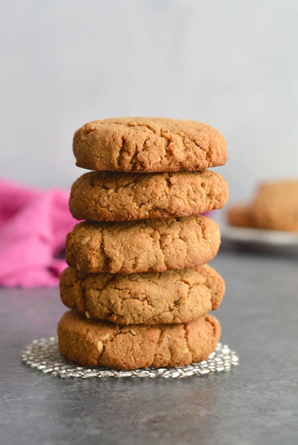 The Best Coconut Flour Cookies you'll ever eat! Made with peanut butter and lightly sweetened with coconut sugar, these thick and chewy cookies are too good to be true. Only 6 ingredients, quick to make and easy to customize. This coconut flour recipe is the only one you will ever need. Paleo swap included! Gluten Free + Low Carb + Paleo