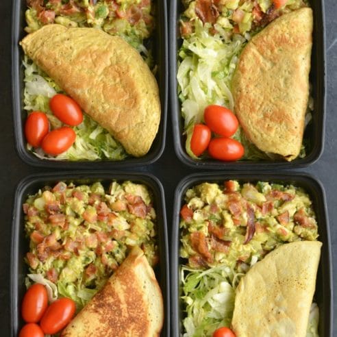 Meal Prep Bacon Guacamole Chicken Salad {Paleo} - Skinny Fitalicious