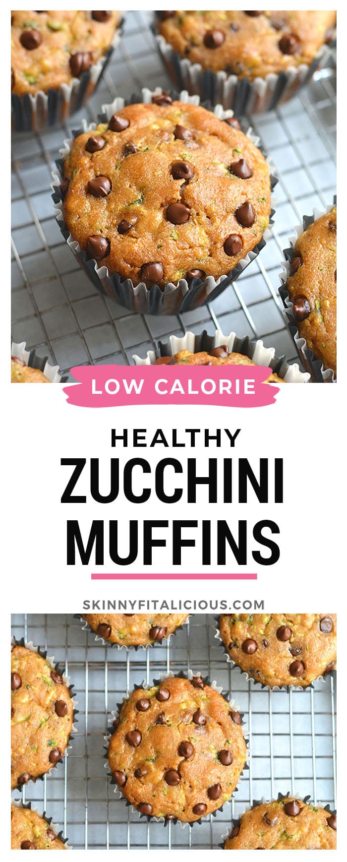 These Healthier Chocolate Chip Zucchini Muffins are dairy free, made with real food ingredients and are lighter and healthier. A gluten free snack you can't resist! Perfect for post workout, breakfast or a snack!
