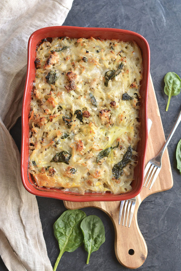 Creamy Chicken Potato Casserole {GF, Low Cal, Paleo} Skinny Fitalicious®