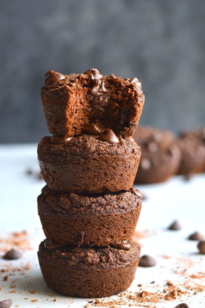 Chocolate Pumpkin Almond Flour Muffins Skinny Fitalicious®