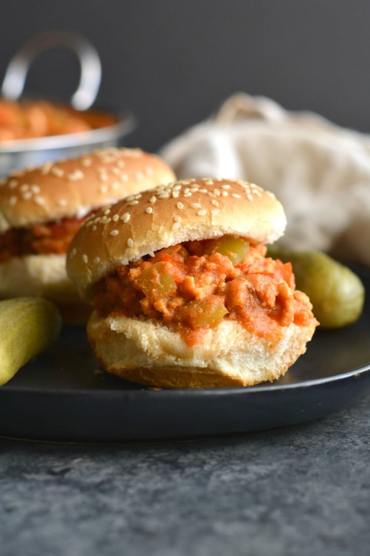 Crockpot Sloppy Joes! A classic comfort food made easy in a slow cooker gluten free and Paleo. A lightened up meal that makes a filling family dinner. 