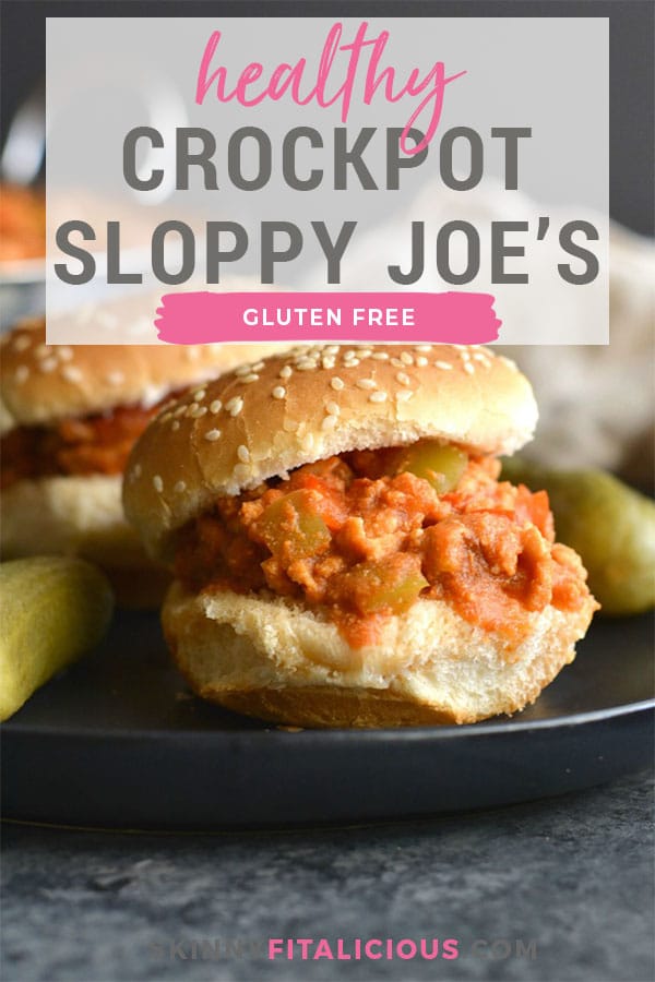 Crockpot Sloppy Joes! A classic comfort food made easy in a slow cooker gluten free and Paleo. A lightened up meal that makes a filling family dinner. Paleo + Gluten Free + Low Calorie