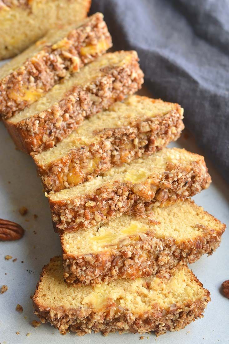 Healthy Coconut Pineapple Bread {Paleo, GF} Skinny Fitalicious®