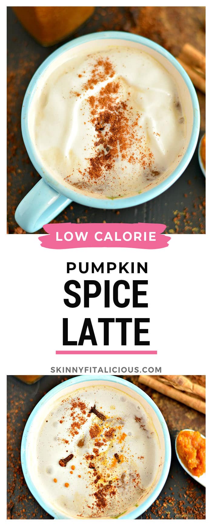 Low Sugar Turmeric Pumpkin Spice Coffee Syrup made with real pumpkin and comforting antioxidant rich spices. A syrup that adds flavor, not calories to your morning coffee! Store in the fridge for an easy addition to your morning routine. Gluten free + Low Calorie + Vegan + Paleo