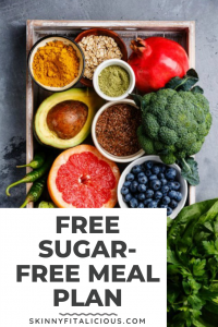 A 7-day meal plan free of added sugar made with real food that will keep you nourished and full!