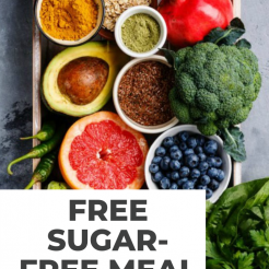 A 7-day meal plan free of added sugar made with real food that will keep you nourished and full!