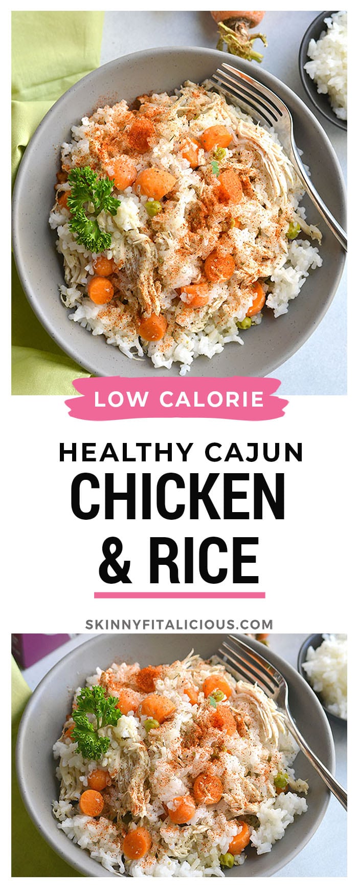 Instant Pot Cajun Chicken and Rice! Cajun flavors meet wholesome ingredients in this comforting dinner recipe. An easy, 30-minute meal for busy nights.