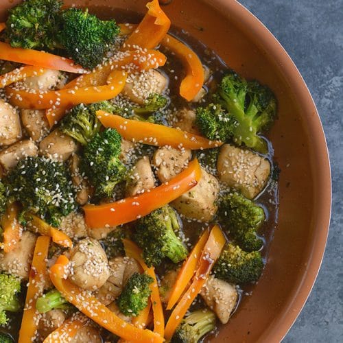 Meal Prep Chicken Teriyaki Broccoli! A classic recipe made with less sugar and soy free. An easy recipe that's quick, delicious and nutritious! Gluten Free + Low Calorie