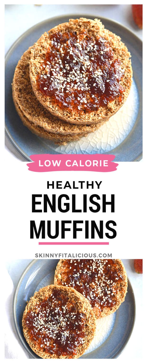 Gluten Free English Muffin {Low Cal, GF, Vegan} Skinny Fitalicious®
