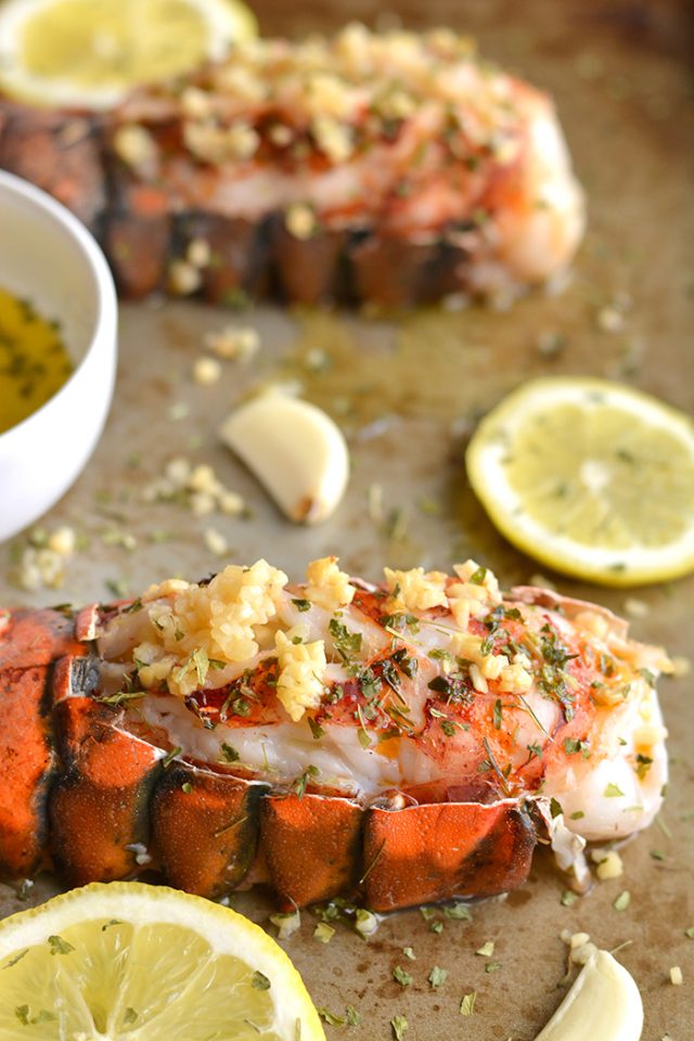 Herby Lemon Garlic Lobster {Whole30, Paleo, GF} Skinny Fitalicious®