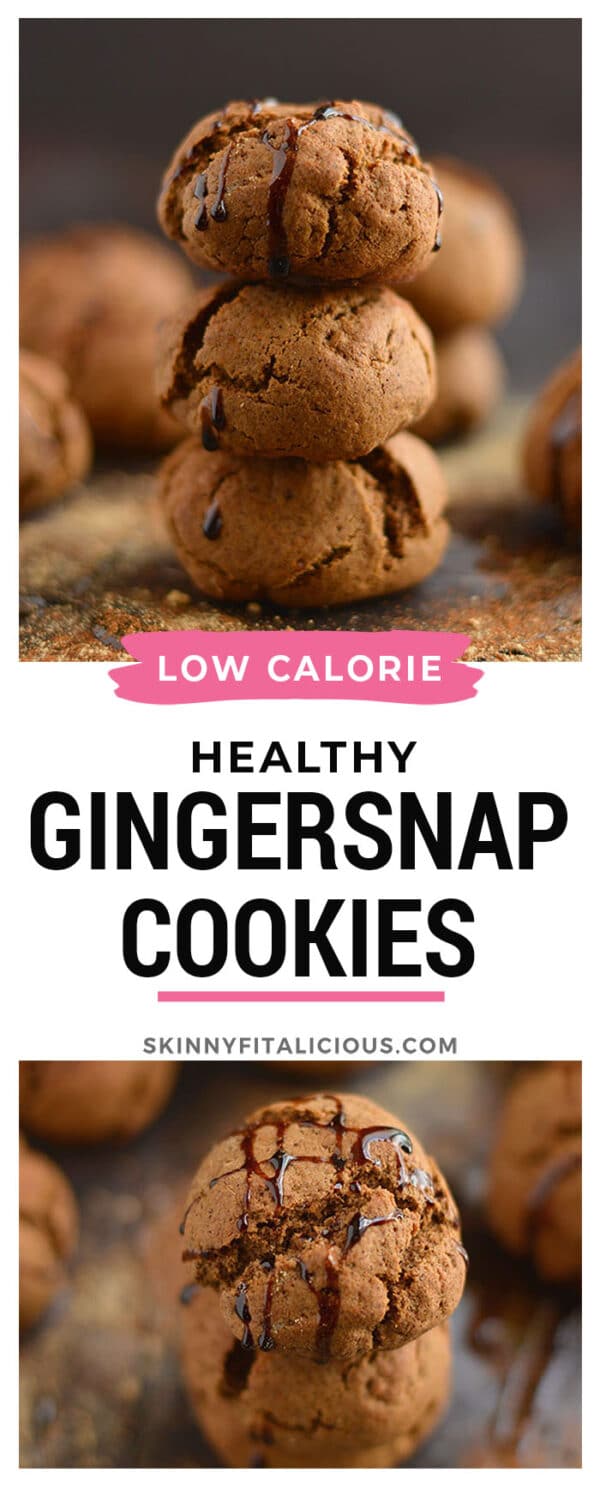 Healthy Protein Gingersnaps {GF, Low Cal} Skinny Fitalicious®