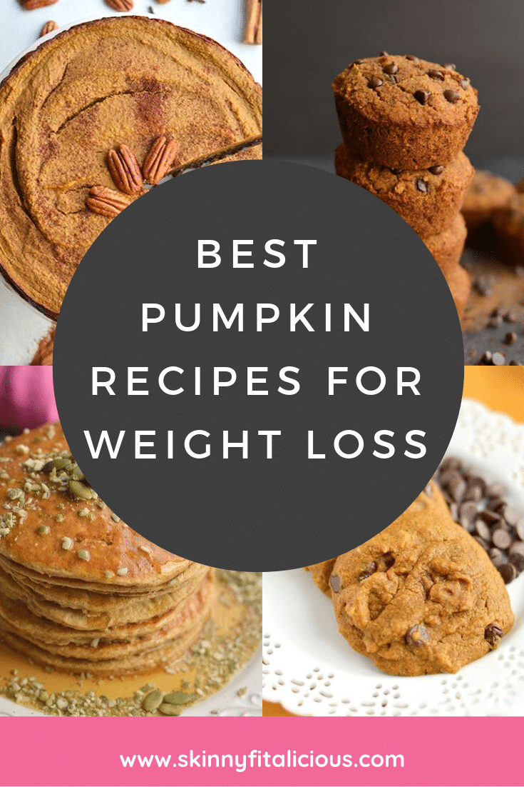 Best pumpkin recipes for weight loss! These recipes are lighter, lower in sugar, made with real food ingredients and delicious! 