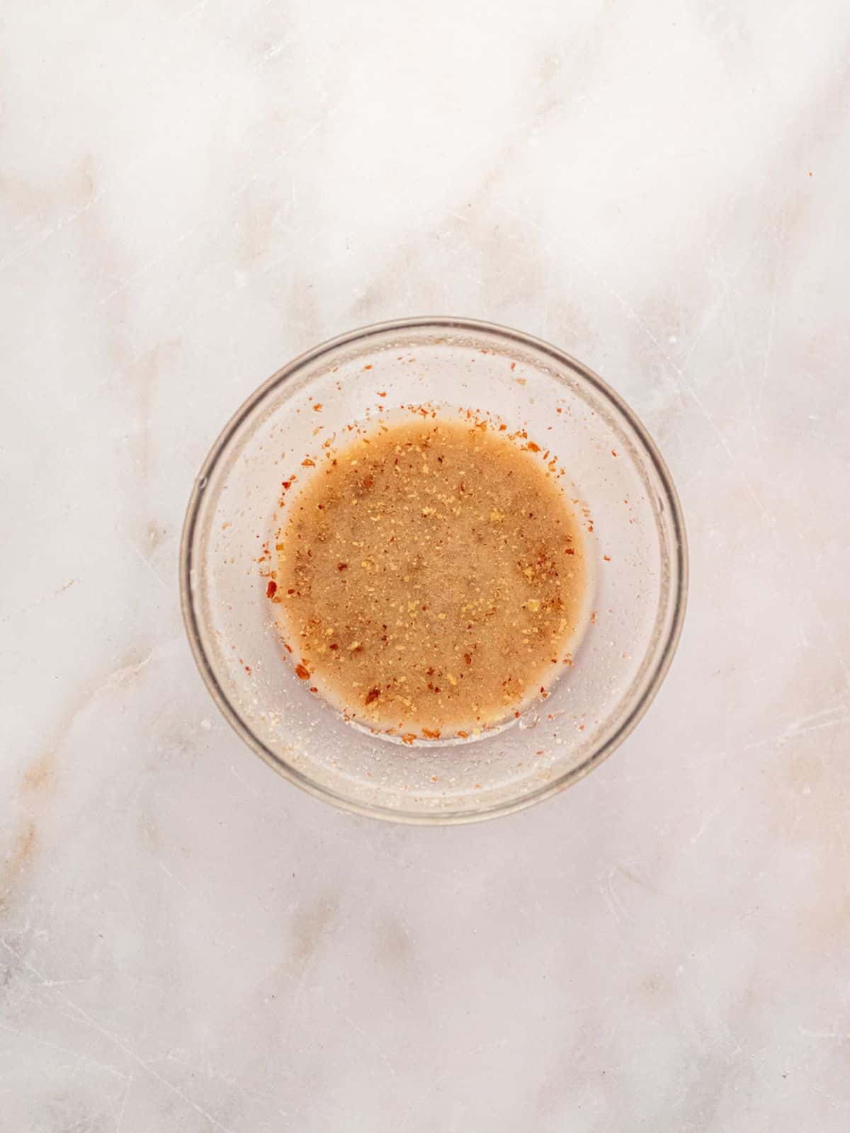 Flax egg mixed in a bowl.