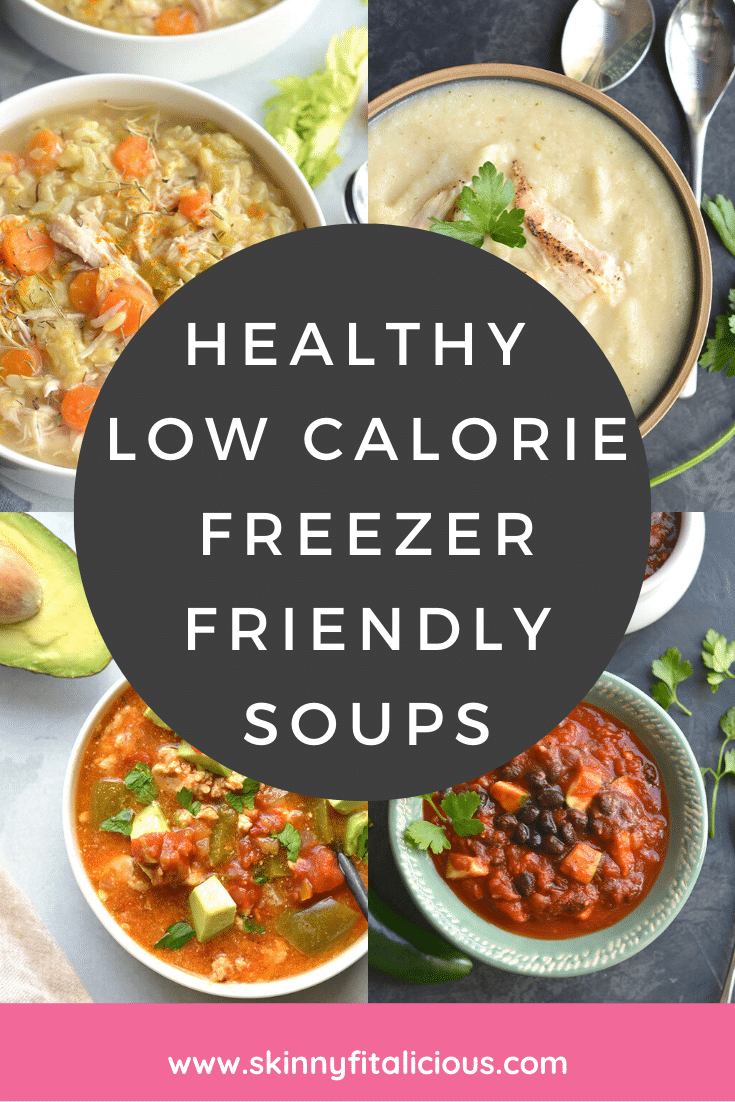 Healthy Freezer Friendly Soup Recipes are low calorie and easy to make! From chili to chicken soup to slow cooker recipes there's something for everyone!