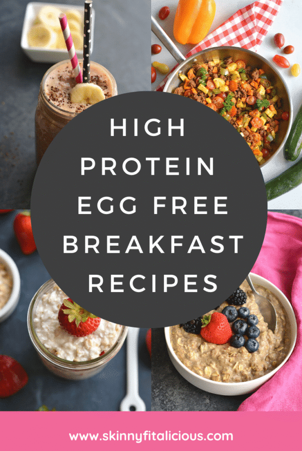 These high protein egg free breakfast ideas are healthy, low calorie and simple to make with real food and nourishing ingredients.