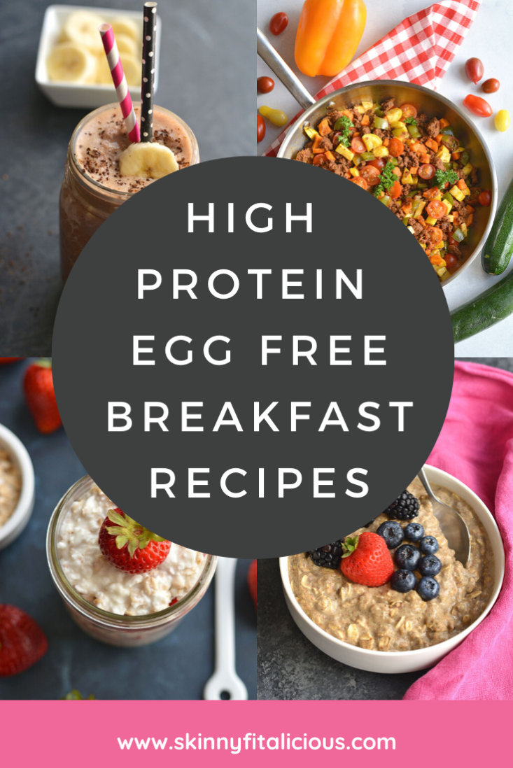 These high protein egg free breakfast ideas are healthy, low calorie and simple to make with real food and nourishing ingredients. 