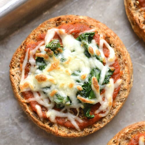Low Calorie English Muffin Pizza Skinny Fitalicious®