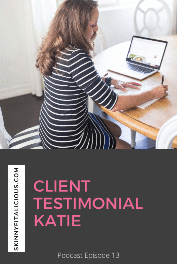 In this client testimonial podcast, Katie shares her experience in my weight loss coaching and her advice to other women trying to lose weight.