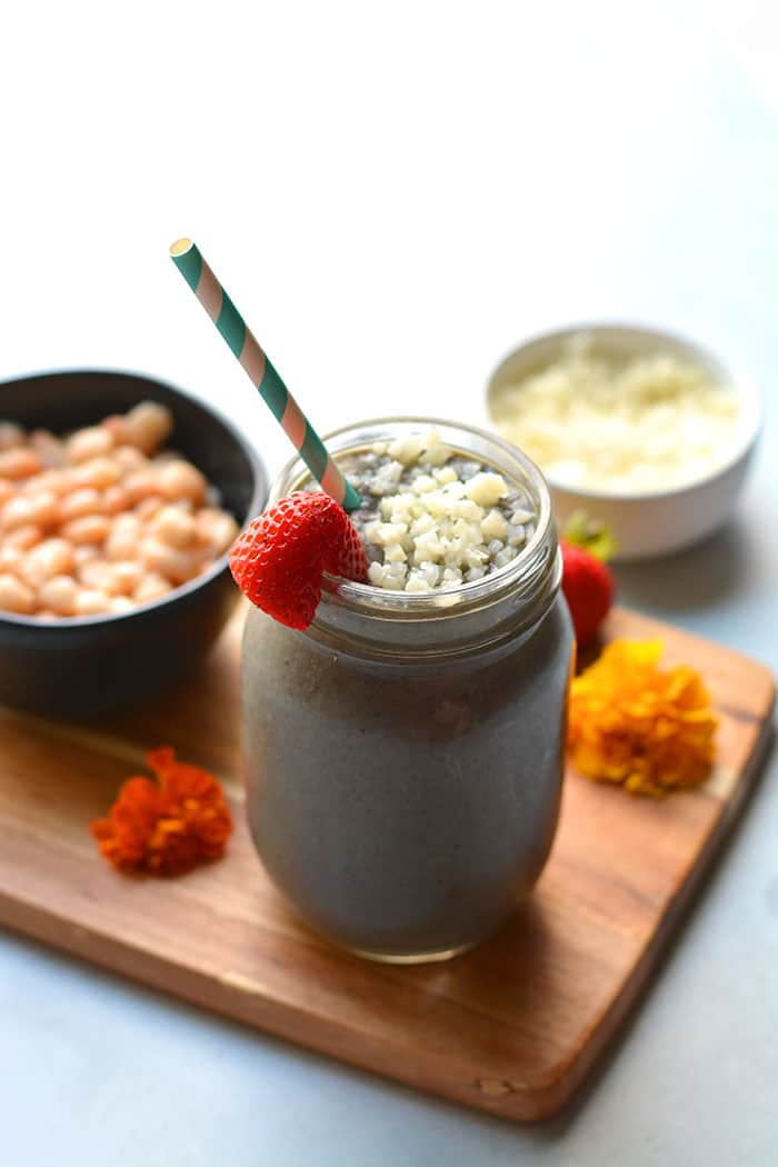 High Fiber Protein Smoothie {Low Calorie, GF} - Skinny Fitalicious®