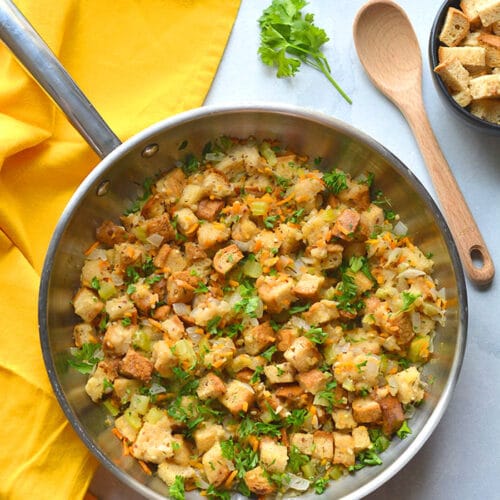 Homemade Stovetop Stuffing (Quick & Easy!)