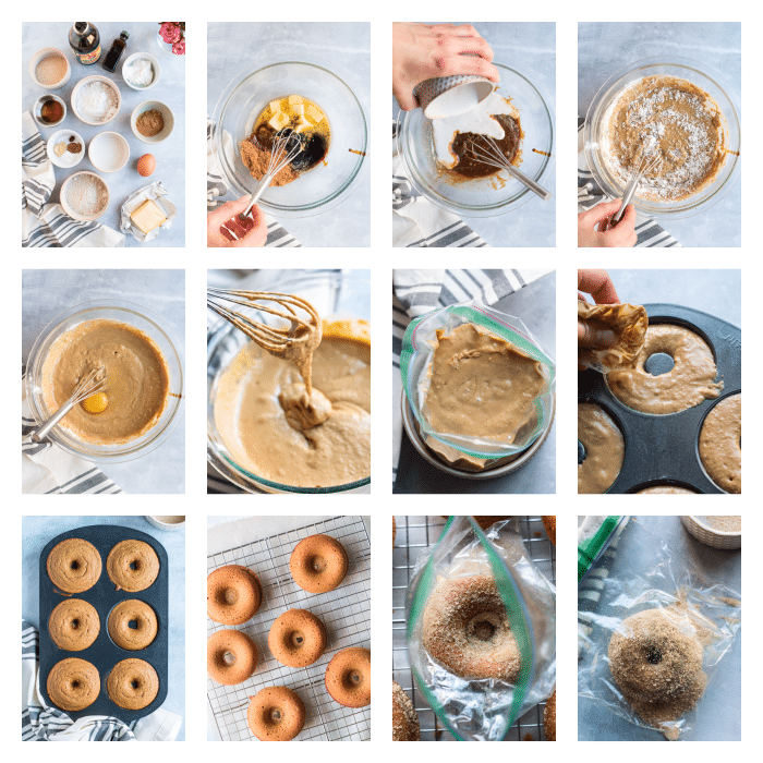 ingredients for gingerbread donuts