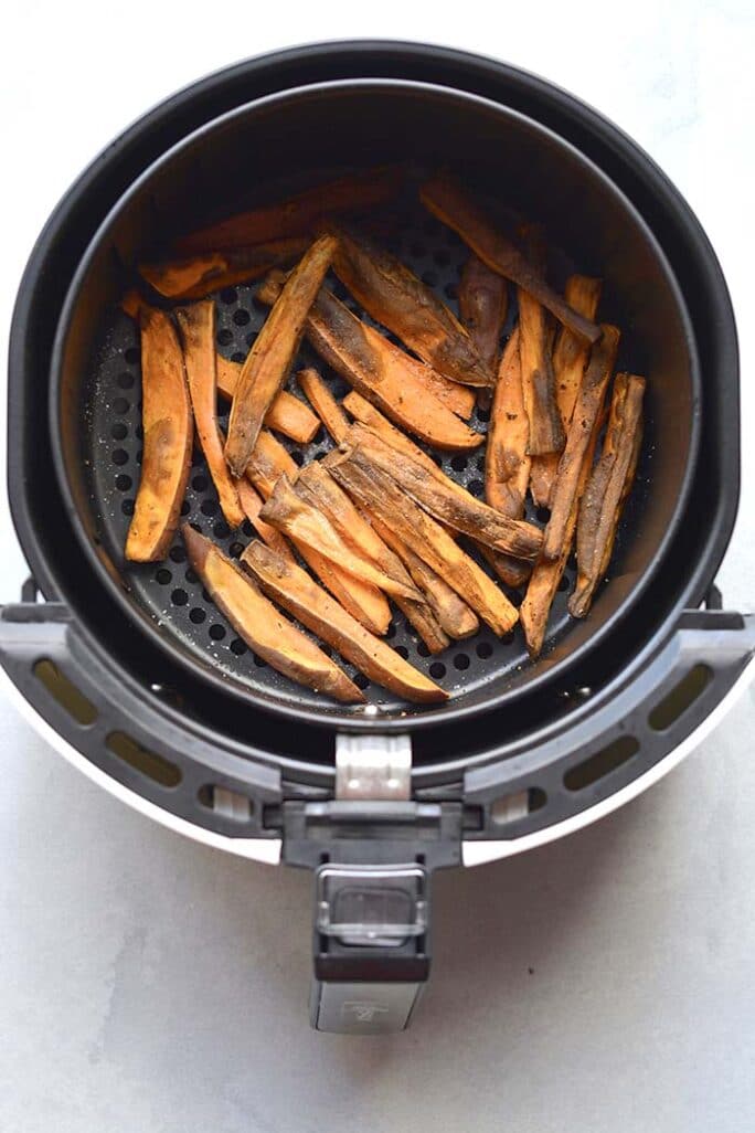 Healthy Air Fryer Sweet Potato Fries - Skinny Fitalicious®