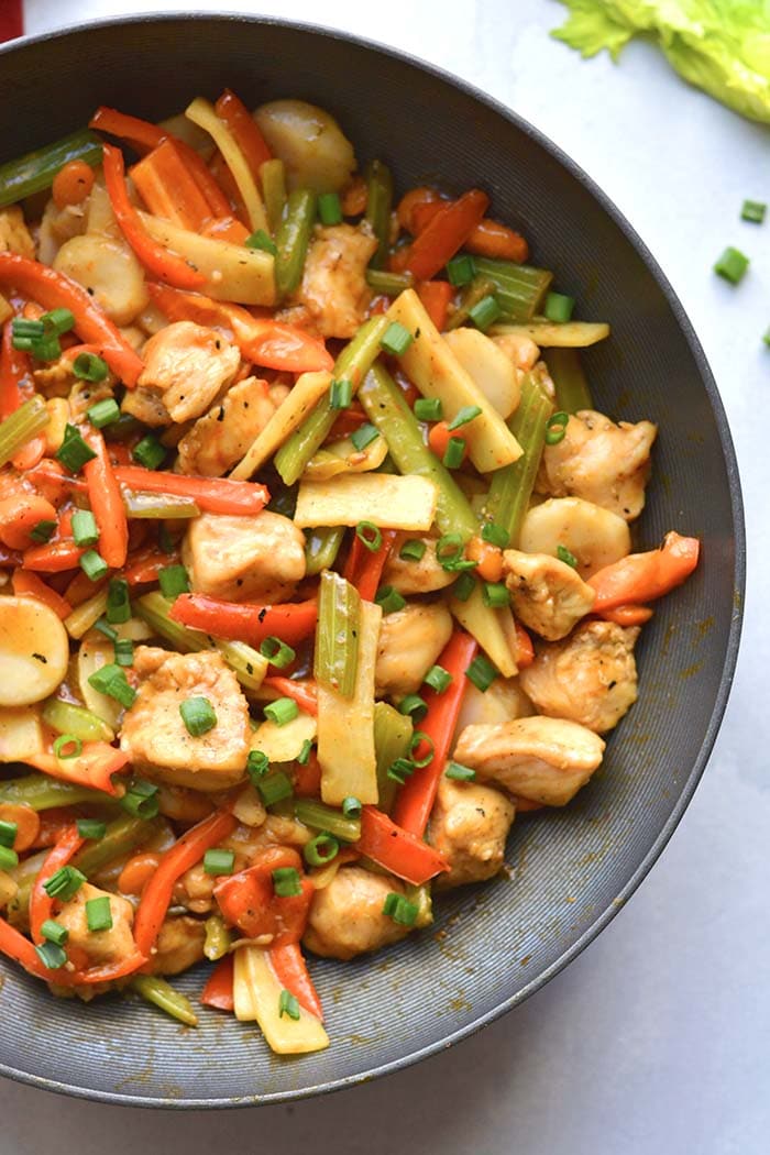 This Healthy Chop Suey recipe is low calorie meal that is lighter than traditional Asian chop suey and it is gluten free!