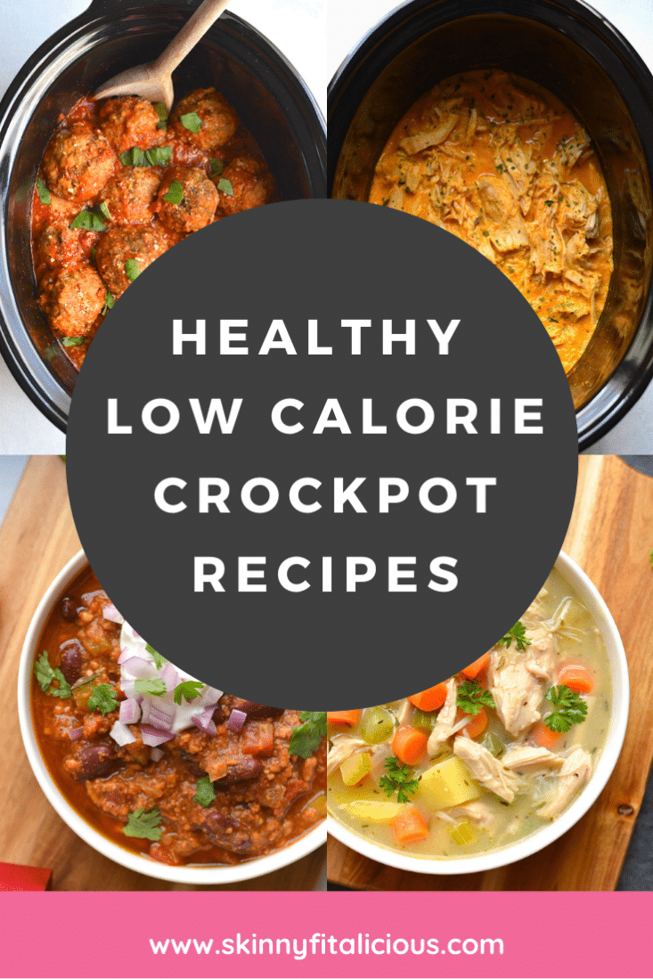 These 25 Healthy Crockpot Recipes are low calorie, gluten free and simple to make. Delicious meals that are family approved!