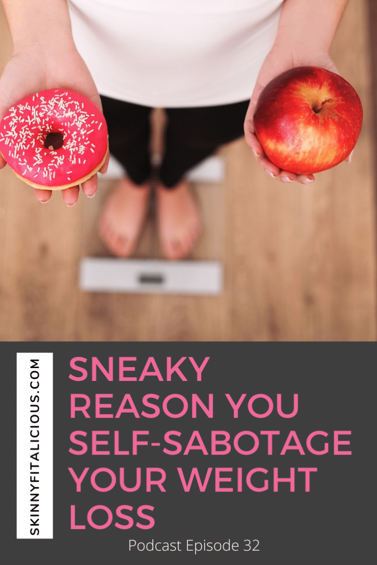 You want to lose weight, yet you sabotage. Learn the real reason why you self-sabotage that has nothing to do with food, diets or exercise.