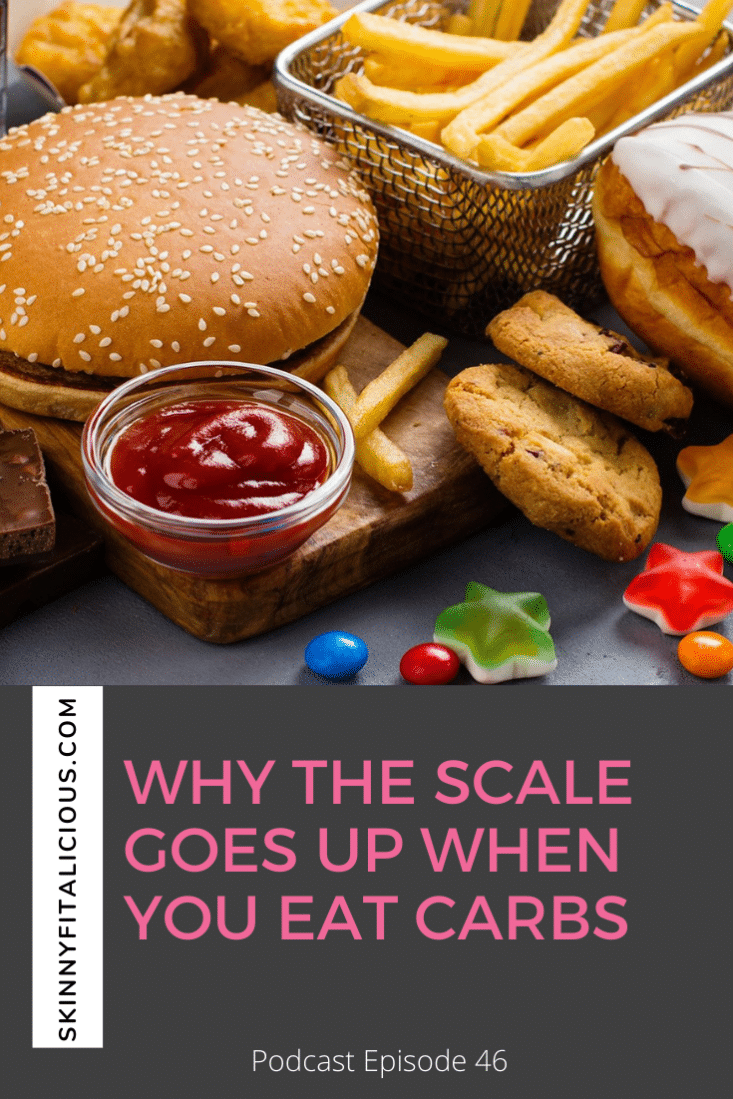 In this Dish On Ditching Diets episode, learn why the scale goes up when you eat carbs and why you're not losing fat when you cut carbs.
