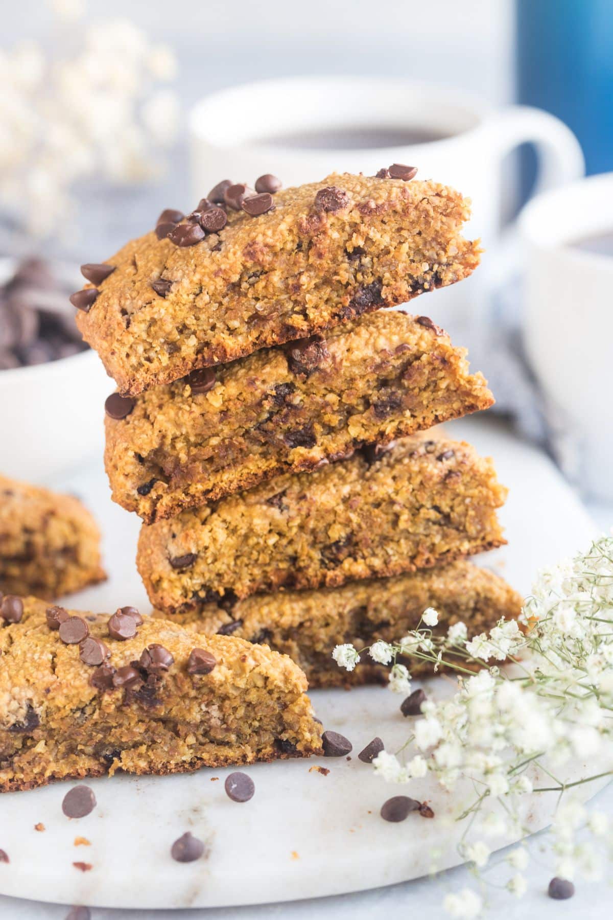 A stack of pumpkin scones.