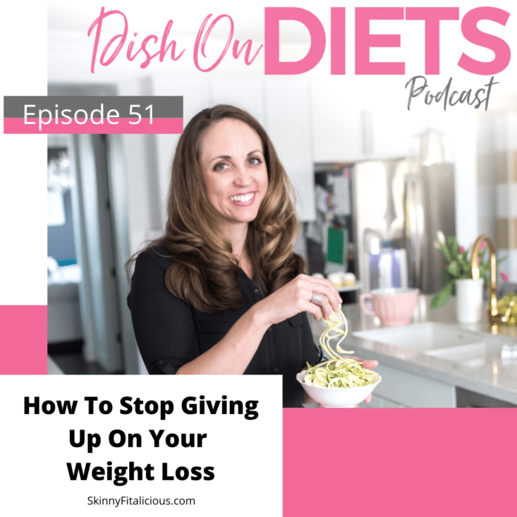 How to stop giving up on weight loss when it's hard and you can't stick to the plan. Find out how to stop giving up now!