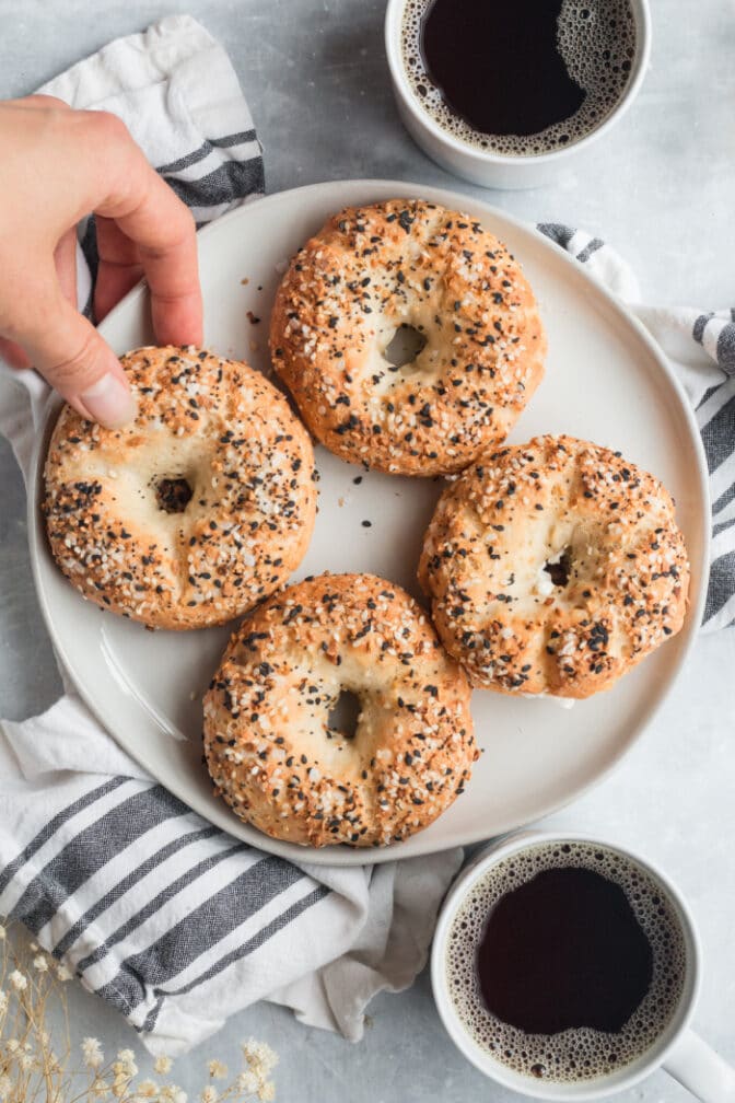 Healthy Greek Yogurt Bagels {GF, Low Calorie} Skinny Fitalicious®