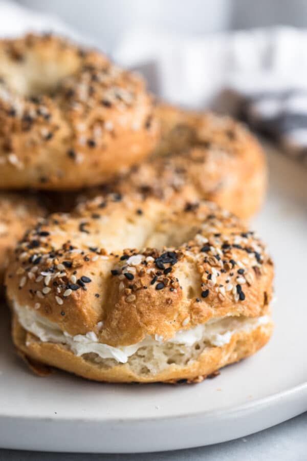 Healthy Greek Yogurt Bagels {GF, Low Calorie} Skinny Fitalicious®