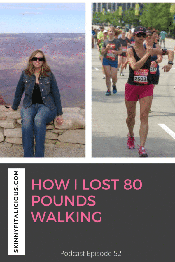 How I Lost Weight Walking! In this Dish on Ditching Diets podcast, hear how I lost 80 pounds walking and why the journey wasn't about weight.