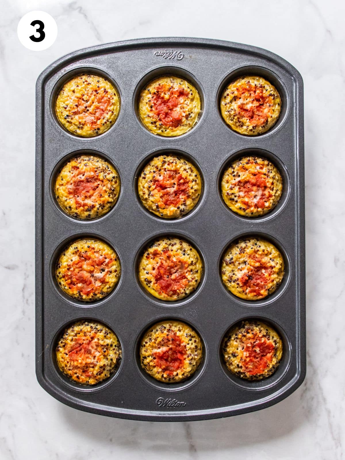 A spoonful of salsa is added on top.