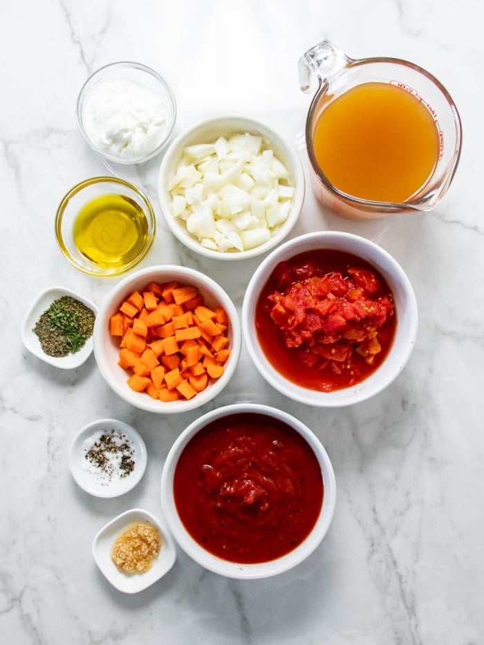 low calorie tomato soup ingredients