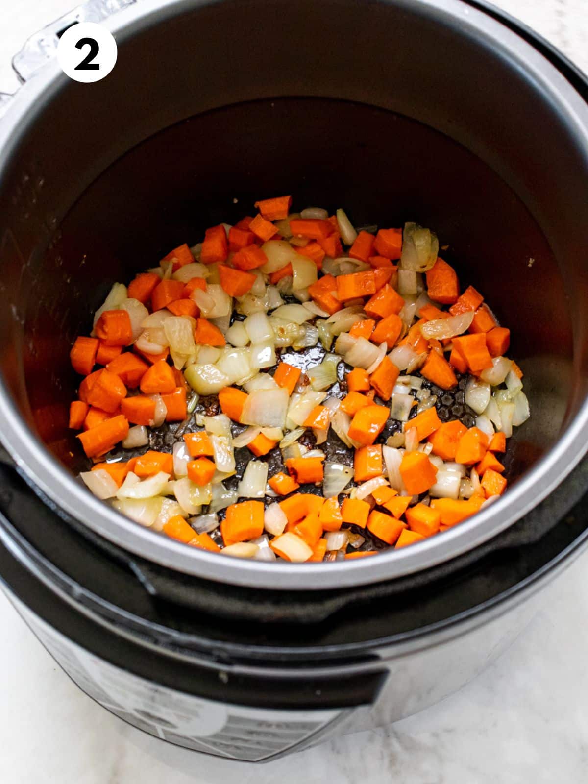 Other vegetables added to the Instant pot.